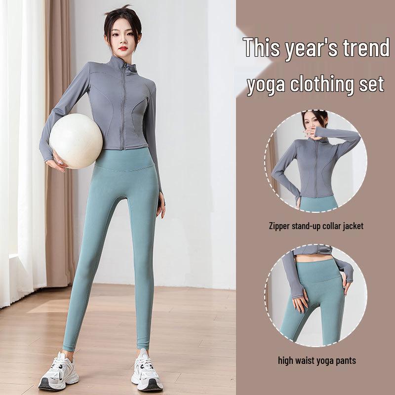 Women s Summer Gym & Yoga Set: Quick-Dry Jacket & Tight-Fit Suit for Running, Pilates & Sun Protection S (Refer to bust and waist)
Women s Summer Gym & Yoga Set: Quick-Dry Jacket & Tight-Fit Suit for Running, Pilates & Sun Protection S (Refer to bust and waist)