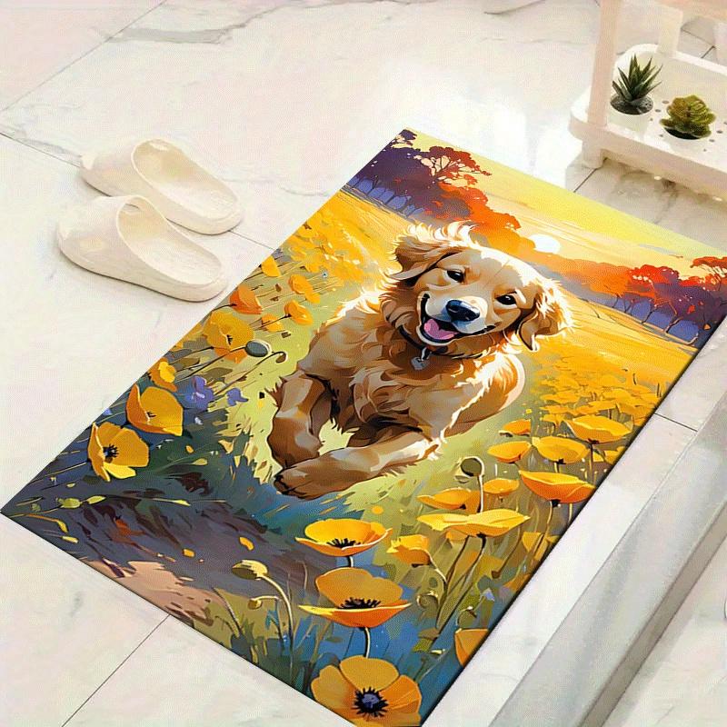 1pc Happy Dog Pattern Area Rug, Anti Slip Non Shedding Stain Resistant Carpet 60cm by 90cm
1pc Happy Dog Pattern Area Rug, Anti Slip Non Shedding Stain Resistant Carpet 60cm by 90cm