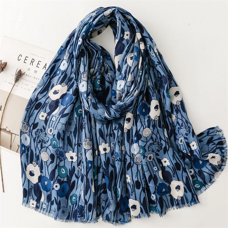 Breathable Garden Floral Viscose Soft Scarf Boho Chic Thick Fringe Shawl Women Perfect For Travel & Casual Muslim Hijab 180*90Cm
Breathable Garden Floral Viscose Soft Scarf Boho Chic Thick Fringe Shawl Women Perfect For Travel & Casual Muslim Hijab 180*90Cm