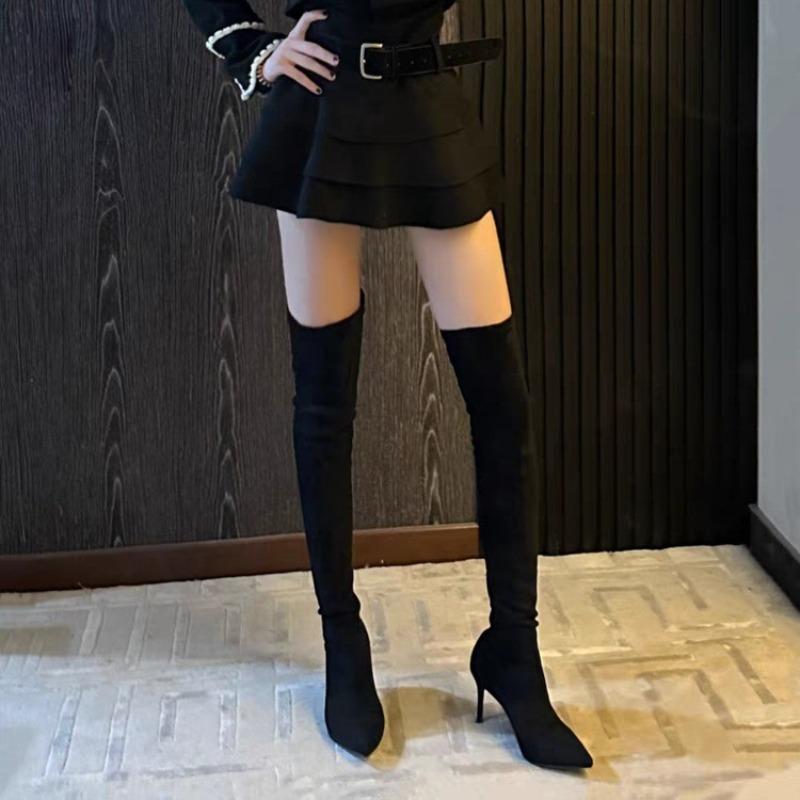 European and American Over-the-knee Boots Autumn and Winter New Pointed Toe Stiletto Elastic Skinny Boots High-heeled Boots 34 чёрный
European and American Over-the-knee Boots Autumn and Winter New Pointed Toe Stiletto Elastic Skinny Boots High-heeled Boots 34 чёрный