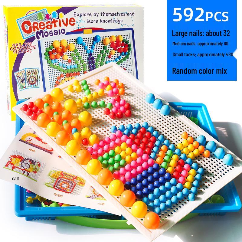 Грибная доска-пазл с колышками: Развивающая головоломка «Сделай сам» для детей 3-7 лет, Набор для рукоделия из бусин и строительных блоков
Грибная доска-пазл с колышками: Развивающая головоломка «Сделай сам» для детей 3-7 лет, Набор для рукоделия из бусин и строительных блоков