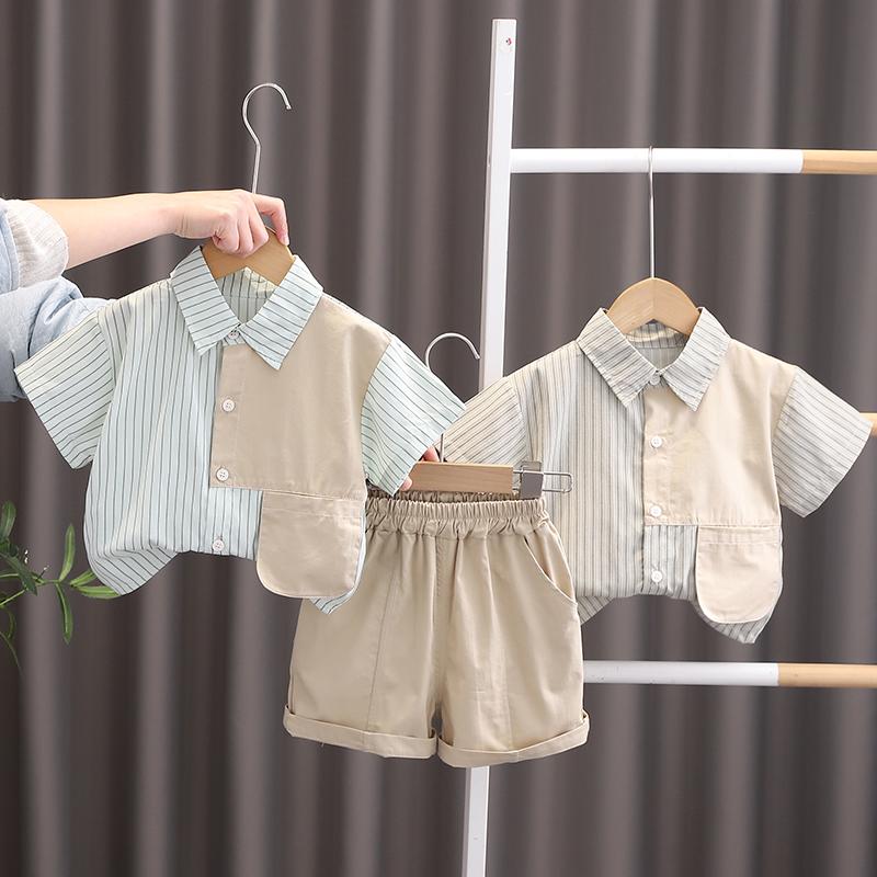 Children s shirt set 0-5-Year-old summer Boys fashionable color blocked top+casual shorts Two-piece set For boys babies S хакі
Children s shirt set 0-5-Year-old summer Boys fashionable color blocked top+casual shorts Two-piece set For boys babies S хакі