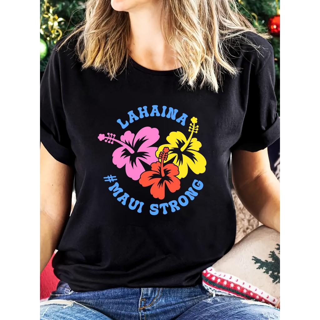 A women s casual floral print T-shirt, polyester short-sleeved crew neck top, summer loose knit T-shirt XXL чорний
A women s casual floral print T-shirt, polyester short-sleeved crew neck top, summer loose knit T-shirt XXL чорний