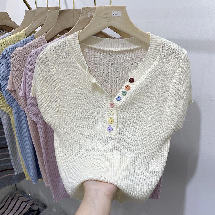 2025 Summer Korean-Style Petite Women s Knitted T-shirt: Short Sleeve, Versatile, Lightweight Design Small
2025 Summer Korean-Style Petite Women s Knitted T-shirt: Short Sleeve, Versatile, Lightweight Design Small