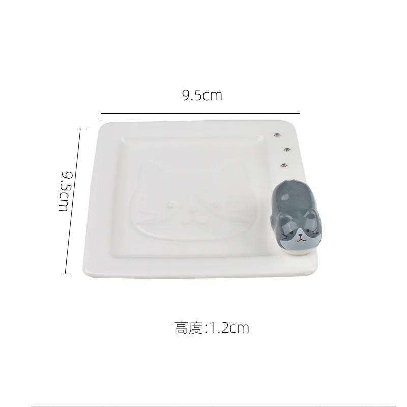 New Japanese Style Ceramic Cute Cat Square 3D Lying Cat Soy Sauce Dishes Vinegar Seasoning Plate Calico Cat Exquisite Tableware
New Japanese Style Ceramic Cute Cat Square 3D Lying Cat Soy Sauce Dishes Vinegar Seasoning Plate Calico Cat Exquisite Tableware