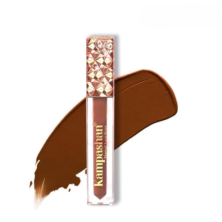 KAMPASHAN Eternal Love Story Long Stay Matte Liquid Lipstick-Bangin Brown | Brown Lipstick With Vitamin E | 12hr Long Lasting Lipstick | No-Smud
KAMPASHAN Eternal Love Story Long Stay Matte Liquid Lipstick-Bangin Brown | Brown Lipstick With Vitamin E | 12hr Long Lasting Lipstick | No-Smud