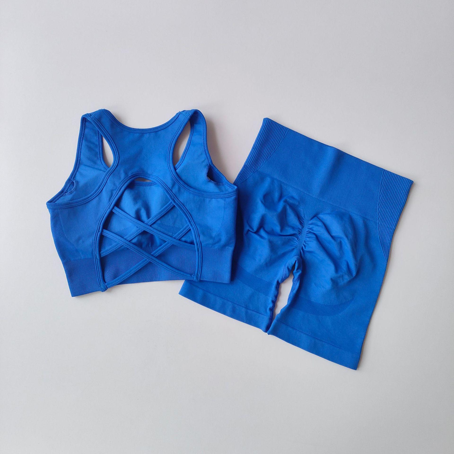 2Pcs Yoga Set Workout Scrunch Shorts Sets Halter Sports Bra Scrunch Shorts Fitness Clothes L синій
2Pcs Yoga Set Workout Scrunch Shorts Sets Halter Sports Bra Scrunch Shorts Fitness Clothes L синій