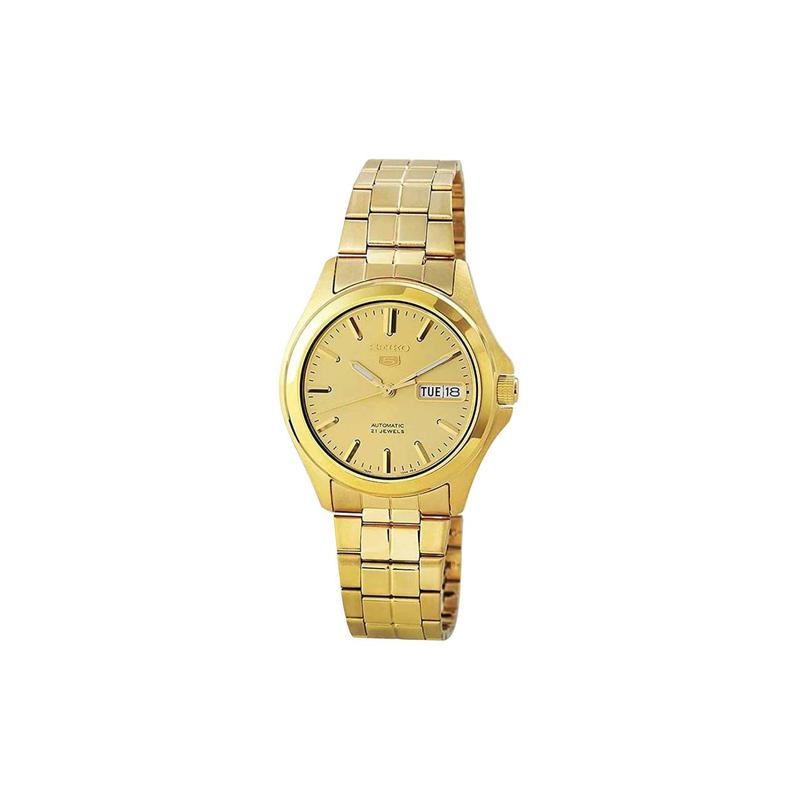 SEIKO 30 meters waterproof Automatic Steel Strap men s watch gold dial SNKK98K1
SEIKO 30 meters waterproof Automatic Steel Strap men s watch gold dial SNKK98K1