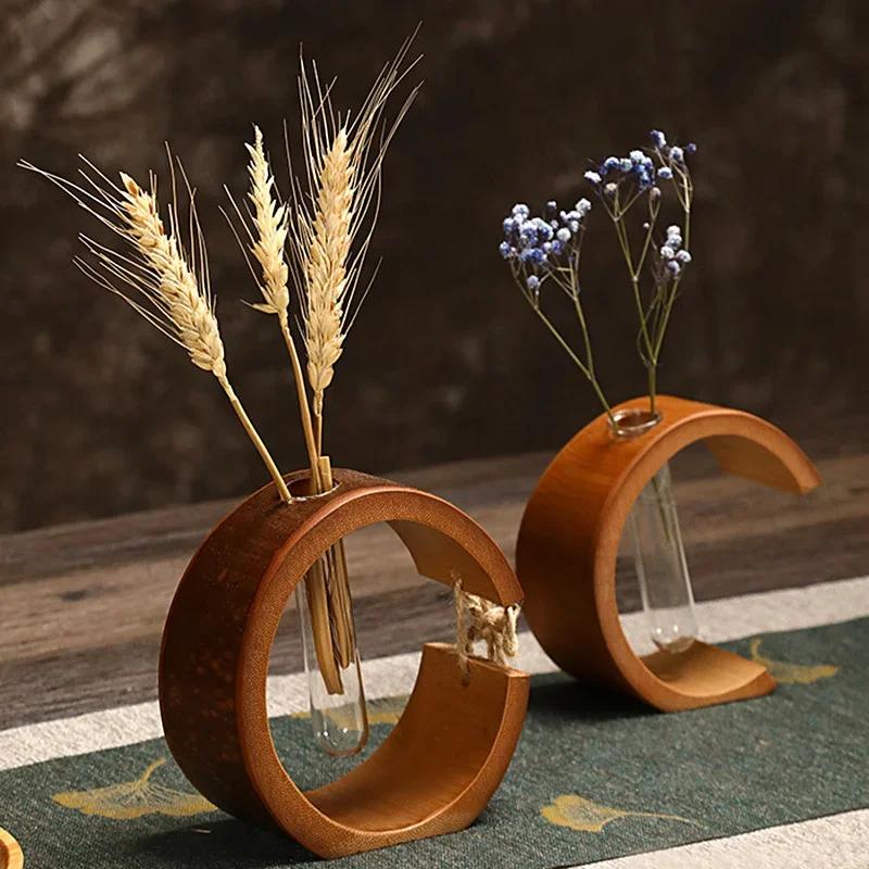 Bamboo Vase Wooden Frame Decoration Handmade Bamboo Vase Plants Home Decoration Bonsai Decoration Retro Flowerpot Tabletop
Bamboo Vase Wooden Frame Decoration Handmade Bamboo Vase Plants Home Decoration Bonsai Decoration Retro Flowerpot Tabletop