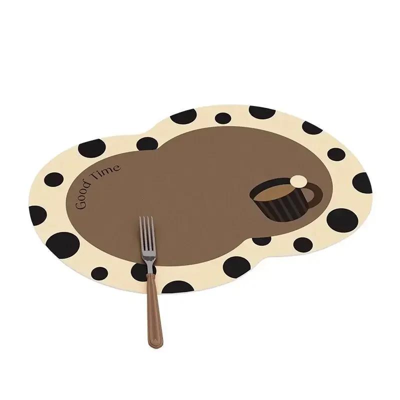 Luxury Leather Placemat Waterproof Oil-Resistant Heat-Resistant Table Mat High-Temperature Resistant Dining Bowl Western Dining 40x30cm 1pc
Luxury Leather Placemat Waterproof Oil-Resistant Heat-Resistant Table Mat High-Temperature Resistant Dining Bowl Western Dining 40x30cm 1pc