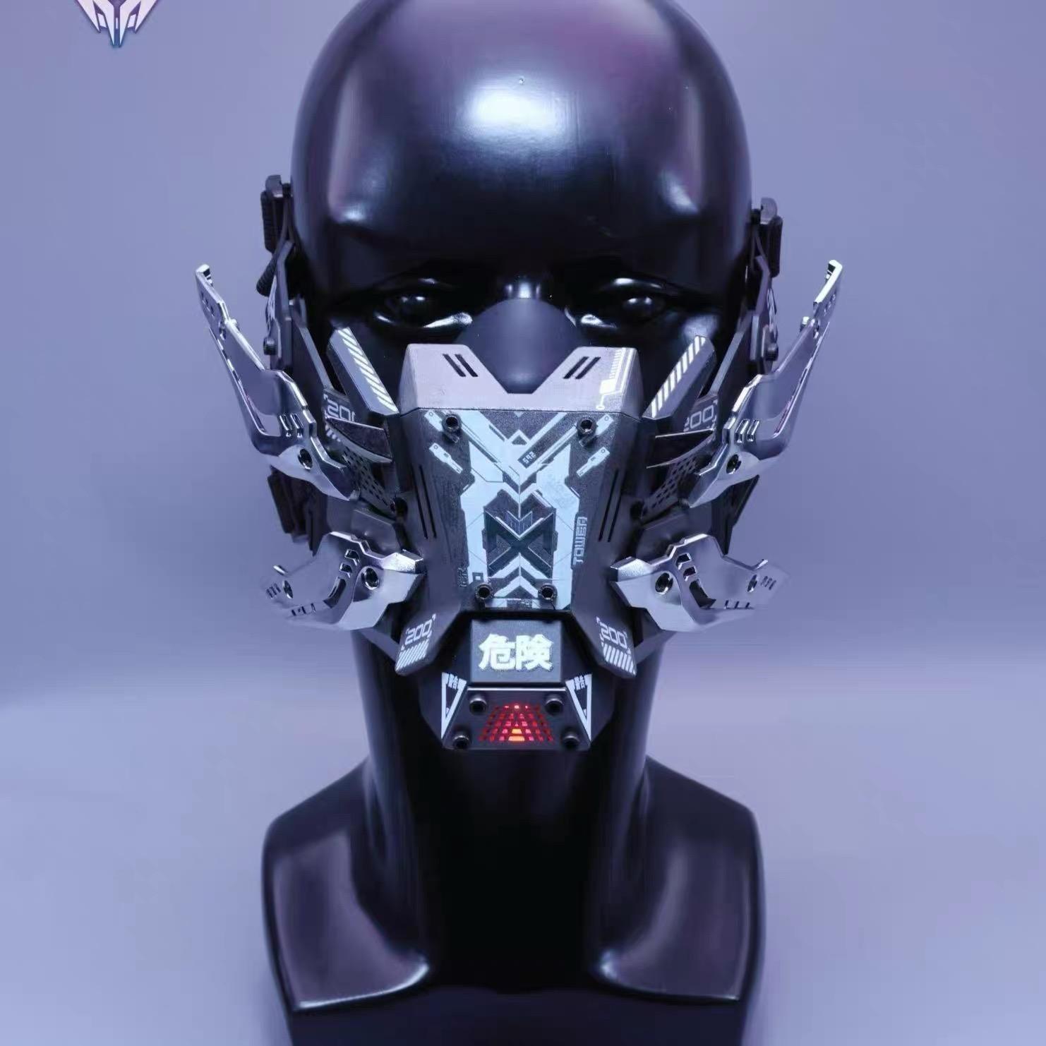 Scifi Funtional Punk Mechanical Half Face Mask Multifunction Tactical Halloween Cosplay Mecha Mask Props срібний
Scifi Funtional Punk Mechanical Half Face Mask Multifunction Tactical Halloween Cosplay Mecha Mask Props срібний
