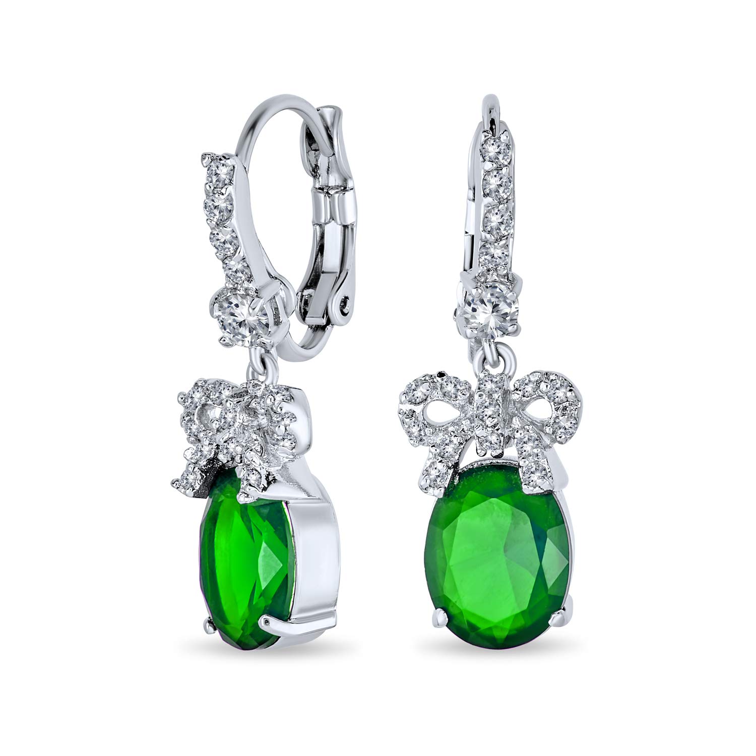 Holiday Bridal Wedding Vintage Style AAA Cubic Zirconia Green Simulated Emerald CZ Accent Ribbon Bow Oval Drop Earrings Silver Plated Lever Back Jewel зелений
Holiday Bridal Wedding Vintage Style AAA Cubic Zirconia Green Simulated Emerald CZ Accent Ribbon Bow Oval Drop Earrings Silver Plated Lever Back Jewel зелений