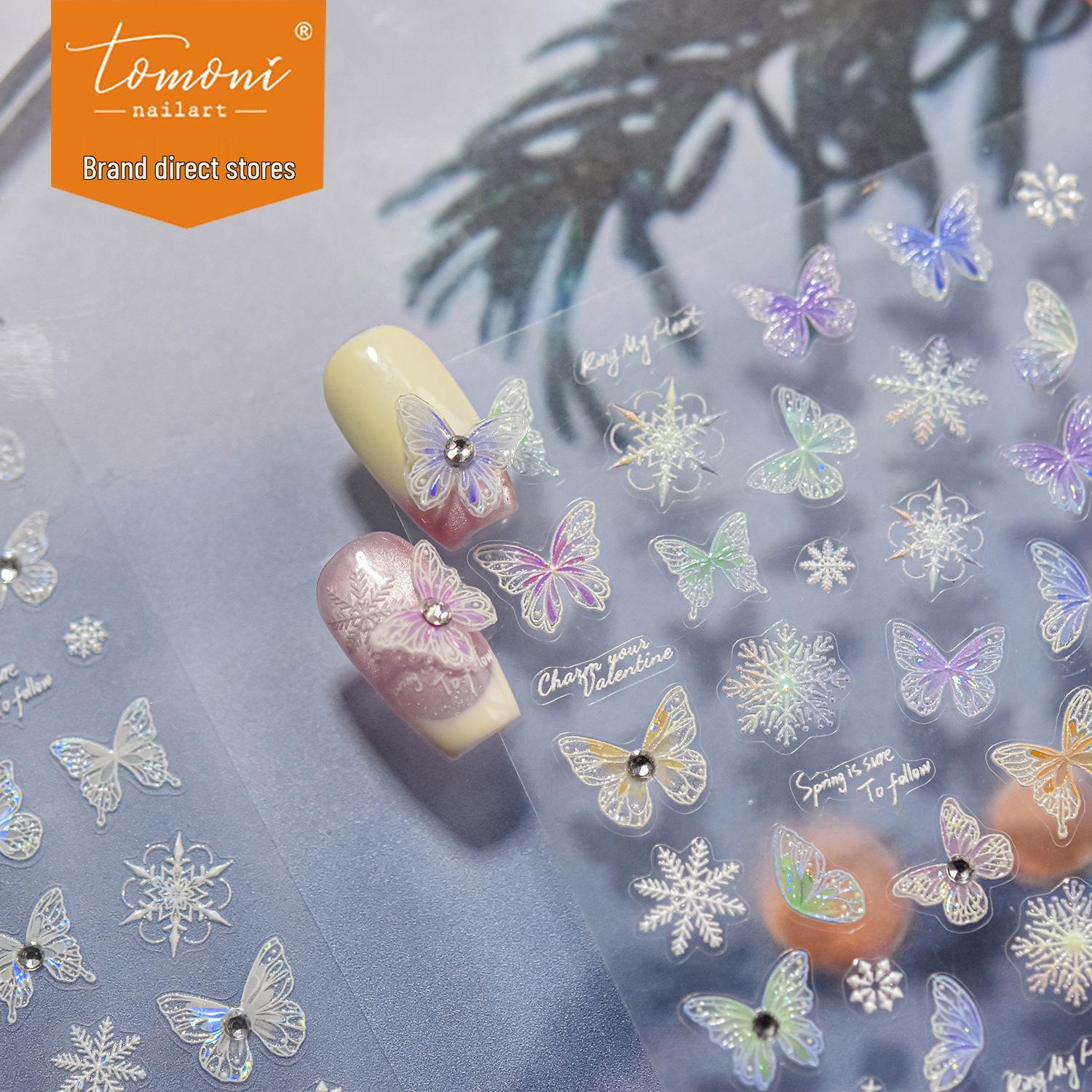 Tomoni Crystal Diamond Butterfly Nail Art Stickers - Popular Stationery for Children s Fairy Nail Designs
Tomoni Crystal Diamond Butterfly Nail Art Stickers - Popular Stationery for Children s Fairy Nail Designs