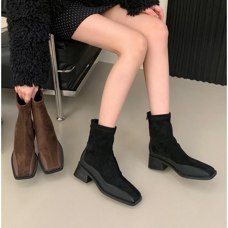 Простые拼接 коричневые эластичные тонкие ботинки квадратный носок осень и зима толстый каблук ретро короткие ботинки женские ботинки 35 чёрный
Простые拼接 коричневые эластичные тонкие ботинки квадратный носок осень и зима толстый каблук ретро короткие ботинки женские ботинки 35 чёрный