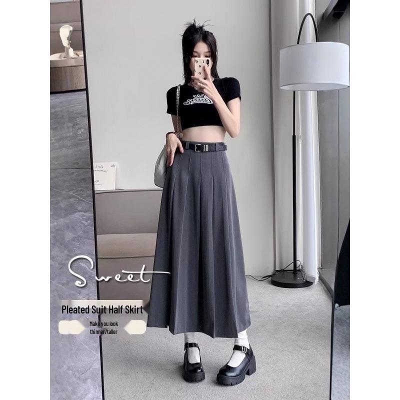 Gray High-Waisted Pleated A-Line Skirt with Belt – Women s Petite, Slimming, New for Autumn 2025 S сірий колір
Gray High-Waisted Pleated A-Line Skirt with Belt – Women s Petite, Slimming, New for Autumn 2025 S сірий колір
