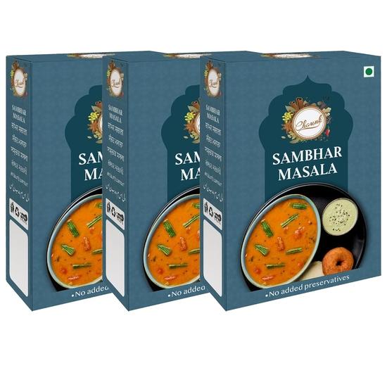 Chounk Sambhar/Sambar Masala Powder – 300g (100g x 3 Pack) | Blended Spices Mix | For Healthy & Flavourful Cooking | No Preservatives
Chounk Sambhar/Sambar Masala Powder – 300g (100g x 3 Pack) | Blended Spices Mix | For Healthy & Flavourful Cooking | No Preservatives