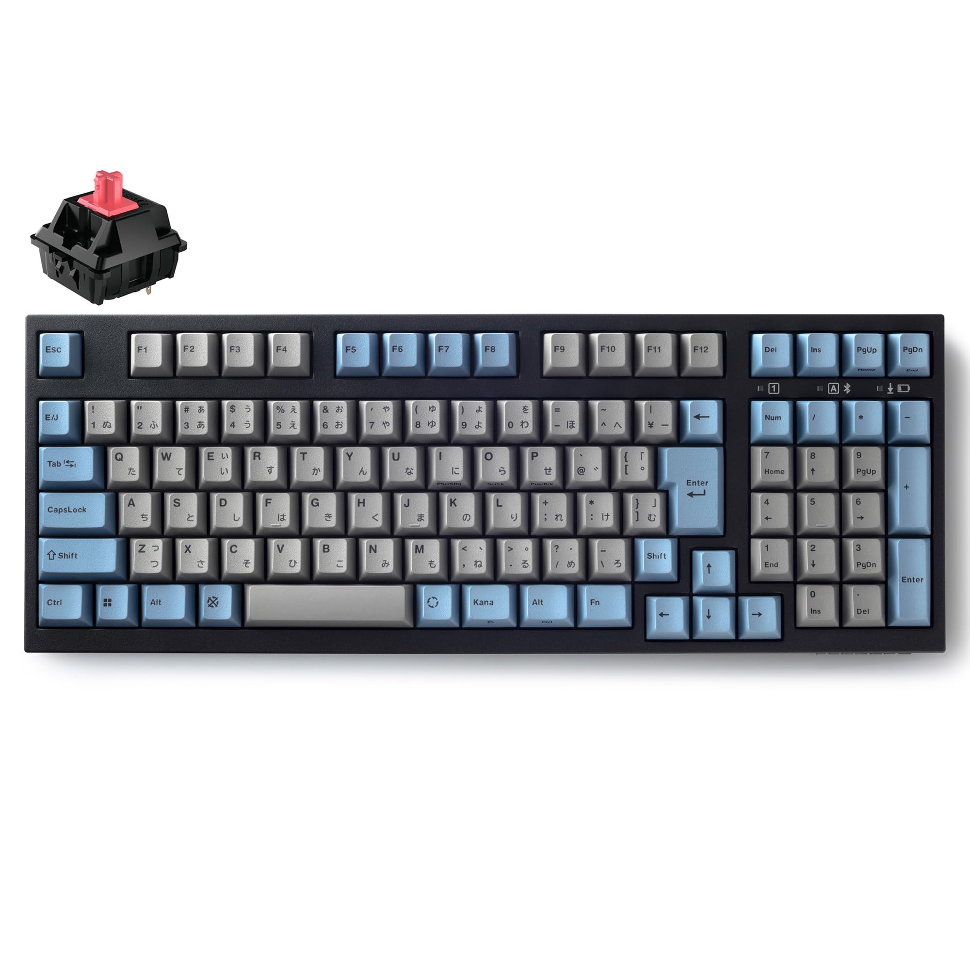 LEOPOLD FC980MBT GRAYBLUE Japanese JIS layout Kana 102 keys keyboard with numeric keypad Switch hot swap compatible AAA battery powered Latest CHERRY
LEOPOLD FC980MBT GRAYBLUE Japanese JIS layout Kana 102 keys keyboard with numeric keypad Switch hot swap compatible AAA battery powered Latest CHERRY
