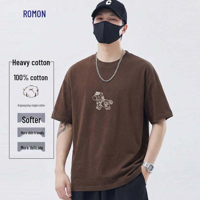 Luomeng Men s Heavyweight 100% Cotton Loose Fit Round Neck T-Shirt L
Luomeng Men s Heavyweight 100% Cotton Loose Fit Round Neck T-Shirt L