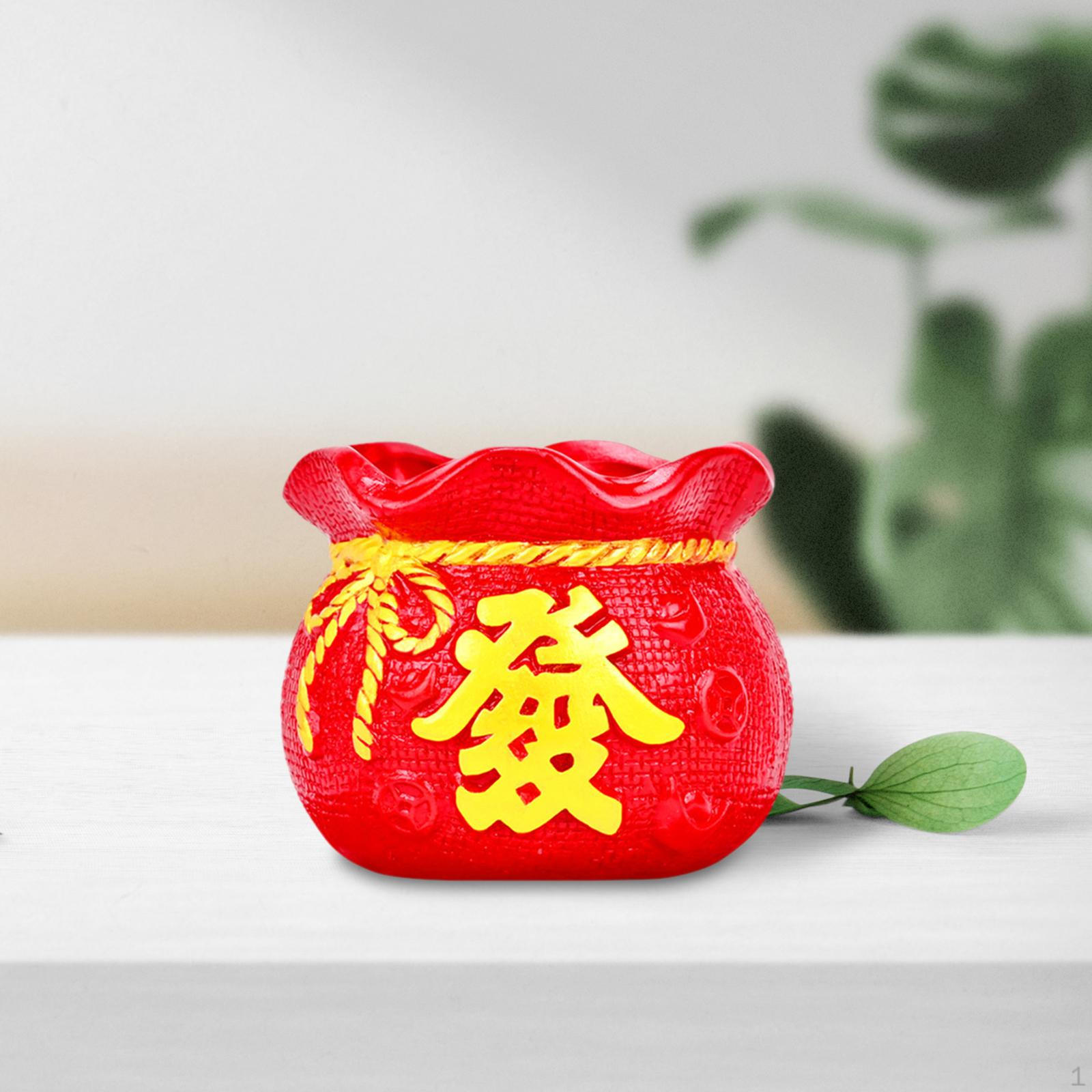 Fortune Bag Statue, Ornament Pocket Shape Creative Figurine Pot Decorative Flower Vase for Bar
Fortune Bag Statue, Ornament Pocket Shape Creative Figurine Pot Decorative Flower Vase for Bar