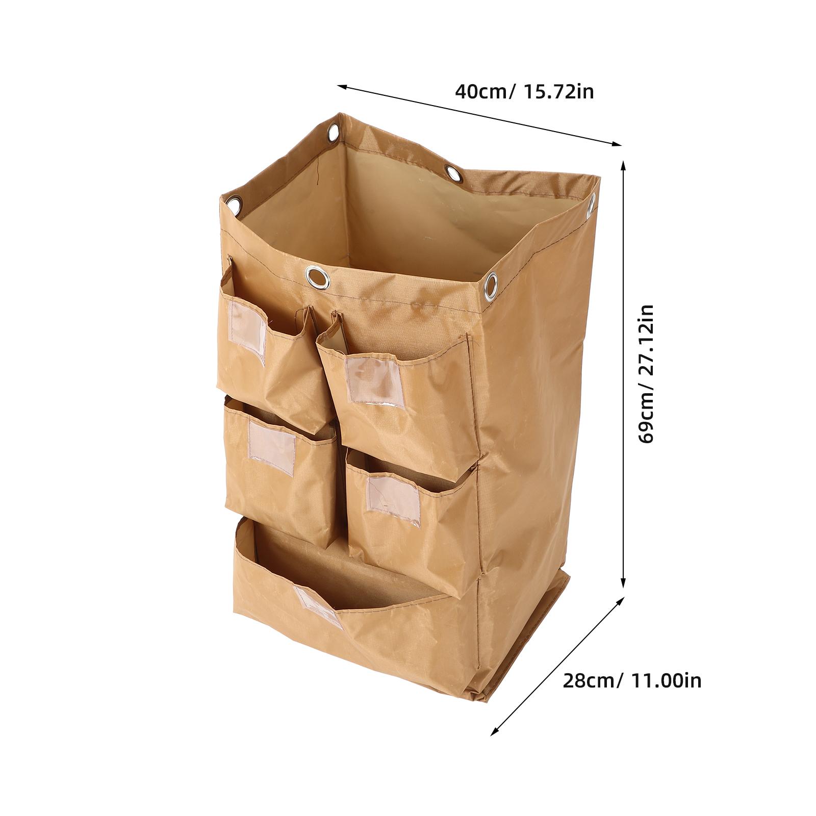 High Capacity Waterproof Cleaning Cart Bag Oxford Cloth Housekeeping Cart Organizer 5 Pockets for Janitorial Carts on Wheels кофейный
High Capacity Waterproof Cleaning Cart Bag Oxford Cloth Housekeeping Cart Organizer 5 Pockets for Janitorial Carts on Wheels кофейный