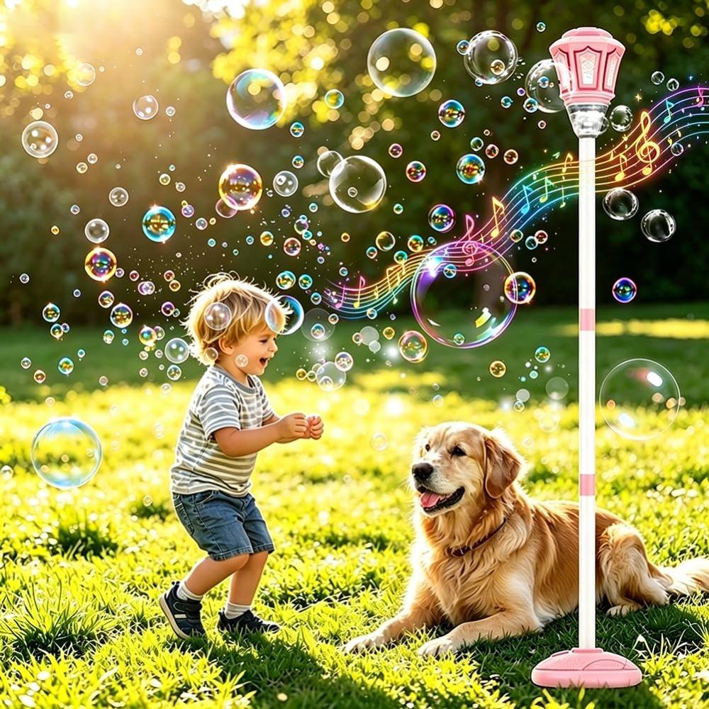 Detachable Automatic Bubble Machine Adjustable Heights Bubble Blower Maker Backyard Parties Lithium battery розовый
Detachable Automatic Bubble Machine Adjustable Heights Bubble Blower Maker Backyard Parties Lithium battery розовый