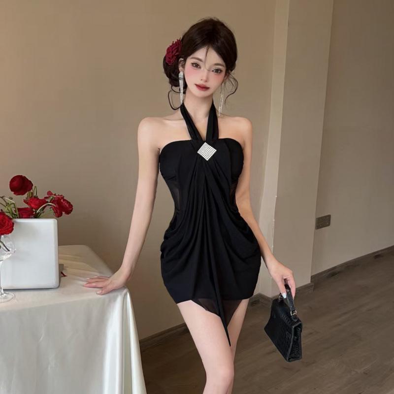 Элегантное сетчатое платье-бодикон на бретелях-халтер - Сексуальный клубный стиль Medium чёрный
Элегантное сетчатое платье-бодикон на бретелях-халтер - Сексуальный клубный стиль Medium чёрный