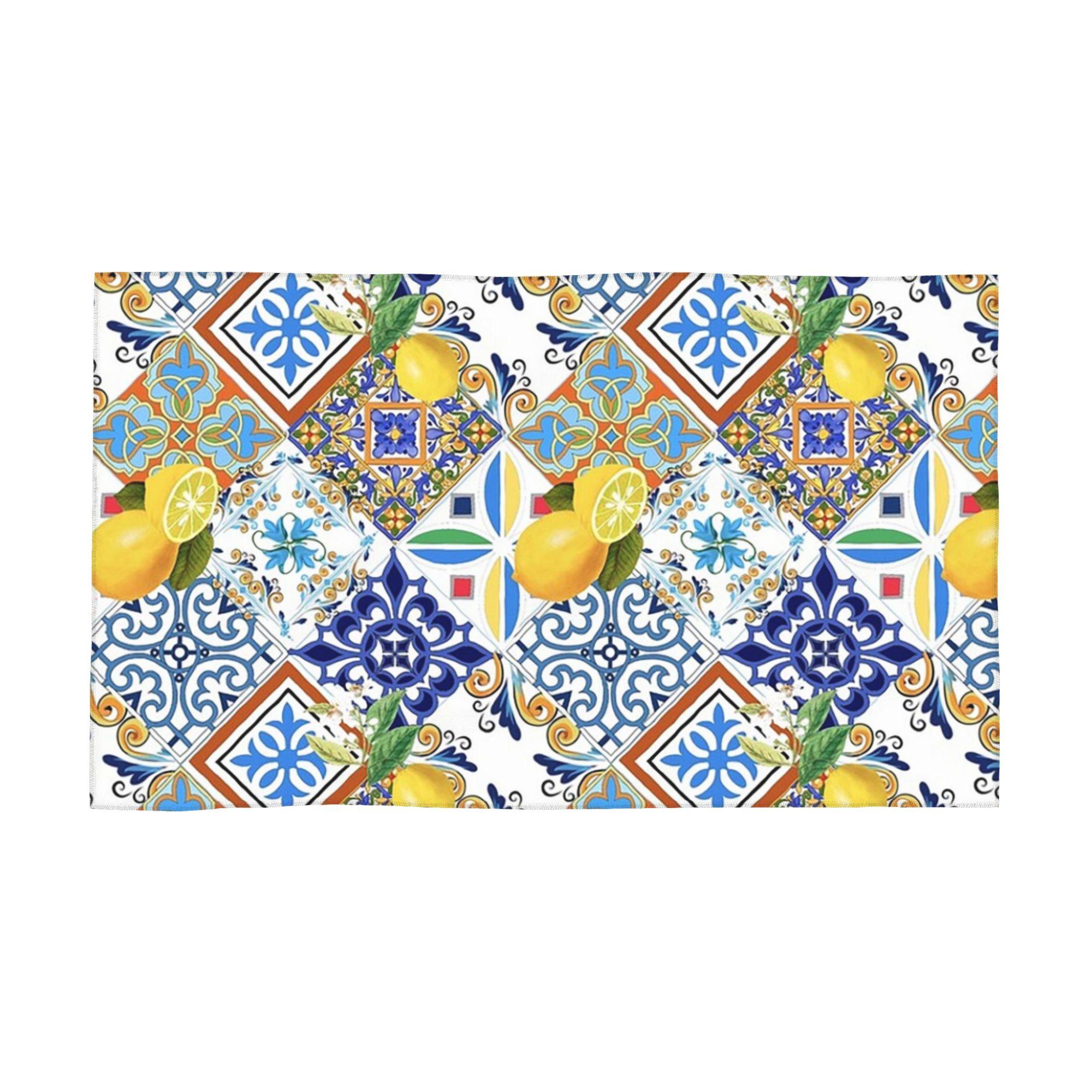 Mediterranean Tiles and Lemon Soft Face Towel Quick Dry Pool Bath Cotton Towels Breathable W30*H60(CM)
Mediterranean Tiles and Lemon Soft Face Towel Quick Dry Pool Bath Cotton Towels Breathable W30*H60(CM)