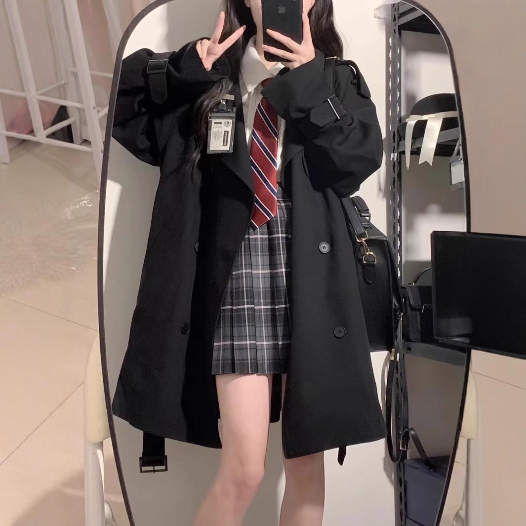 Women s Petite Black Trench Coat - 2023 Korean Style Mid-Length Overcoat for Spring, Autumn, Winter M
Women s Petite Black Trench Coat - 2023 Korean Style Mid-Length Overcoat for Spring, Autumn, Winter M