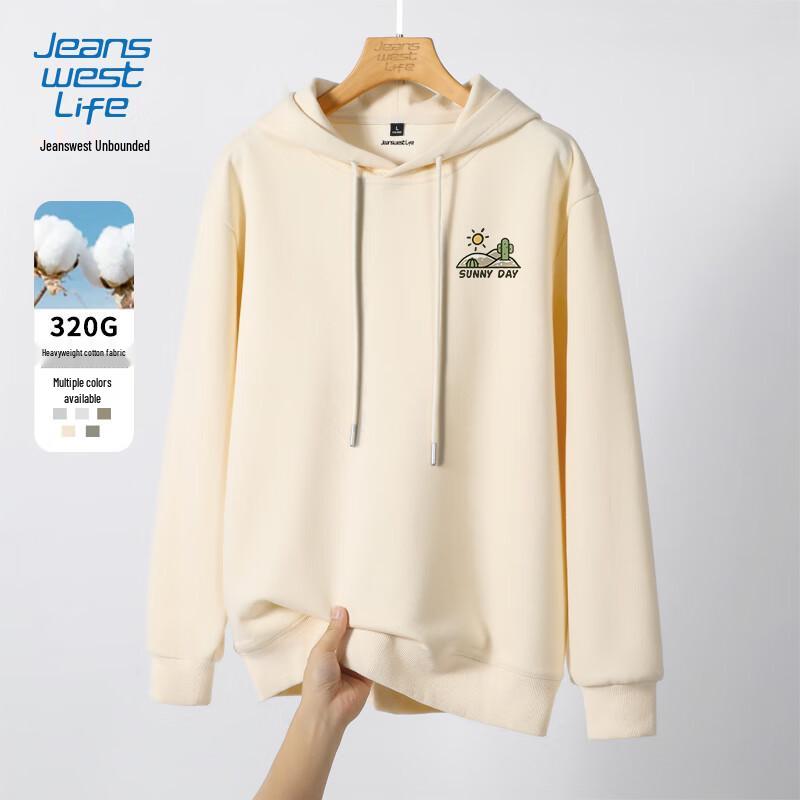 JEANSWEST LIFE Men s Casual Hooded Sweatshirt L
JEANSWEST LIFE Men s Casual Hooded Sweatshirt L