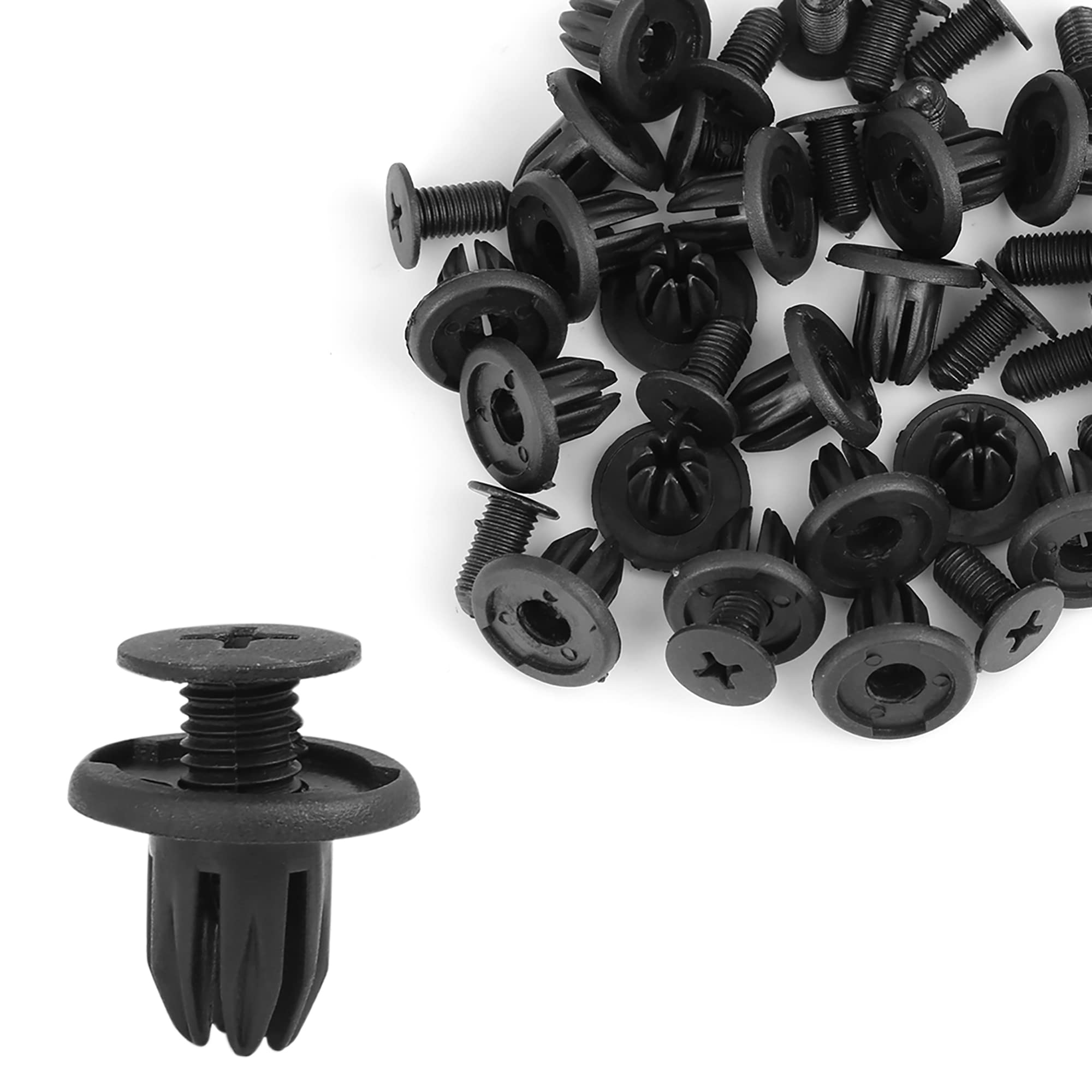 uxcell Push Rivet Retainer Fasteners, Plastic, Total Length: 0.6 inches (16.8 mm), Pack of 20 20x16.5mm чёрный
uxcell Push Rivet Retainer Fasteners, Plastic, Total Length: 0.6 inches (16.8 mm), Pack of 20 20x16.5mm чёрный