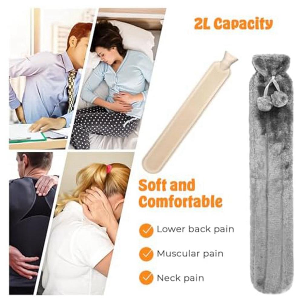 Good-Long Fully Body Hot Water Bottle With Cover, Hot Water Bag For Pain Relief, Faux Fur Warm Water Bottle Grey Durable 72 X 12 сірий
Good-Long Fully Body Hot Water Bottle With Cover, Hot Water Bag For Pain Relief, Faux Fur Warm Water Bottle Grey Durable 72 X 12 сірий