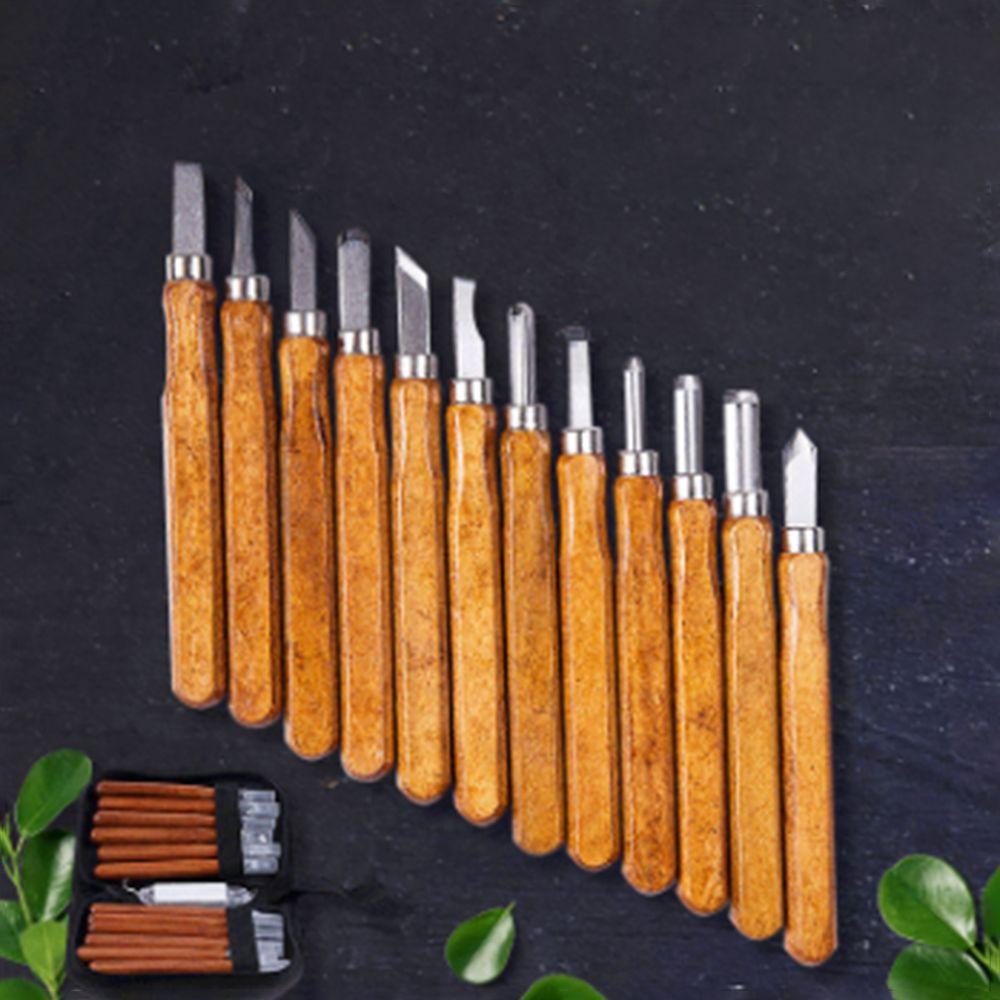 12Pcs/set Creative Wood Carving Tools Kit Reusable DIY Hand Carving Tools Woodworkers 12 Pcs
12Pcs/set Creative Wood Carving Tools Kit Reusable DIY Hand Carving Tools Woodworkers 12 Pcs