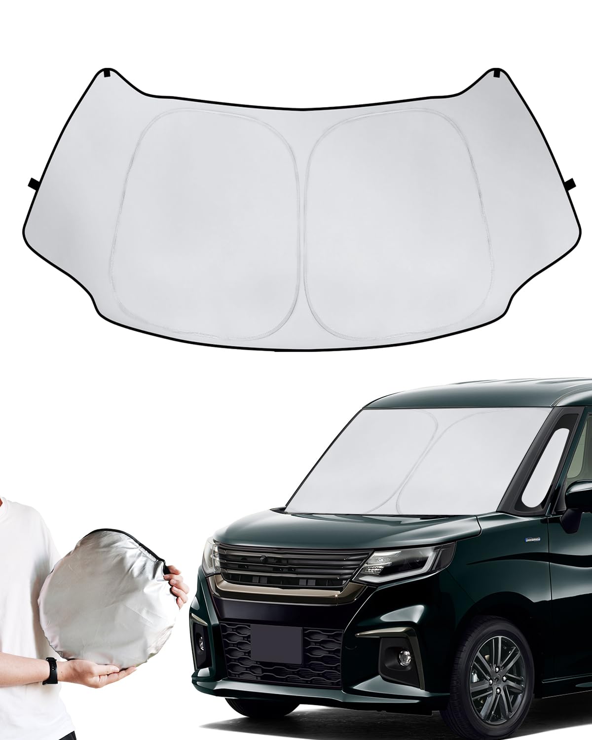 LANTU Солнцезащитный козырек для нового Suzuki Solio Лобовое стекло Идеальная защита от УФ-лучей Простая установка и индивидуальная посадка для автомобильного кемпинга MA37S/MA27S, Солнцезащитный козырек, разработанный специально для автомобиля,
LANTU Солнцезащитный козырек для нового Suzuki Solio Лобовое стекло Идеальная защита от УФ-лучей Простая установка и индивидуальная посадка для автомобильного кемпинга MA37S/MA27S, Солнцезащитный козырек, разработанный специально для автомобиля,