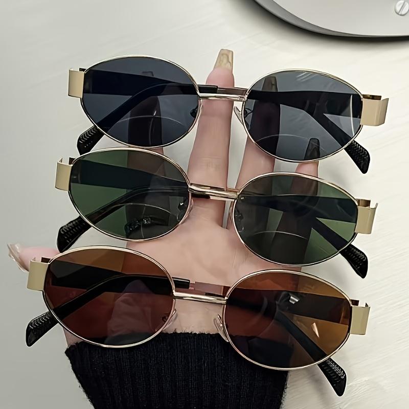 3PCS New Trendy Oval Sunglasses for Women Luxury Metal Frame Sun Glasses Ladies Classic Vintage Round Shades Unisex
3PCS New Trendy Oval Sunglasses for Women Luxury Metal Frame Sun Glasses Ladies Classic Vintage Round Shades Unisex