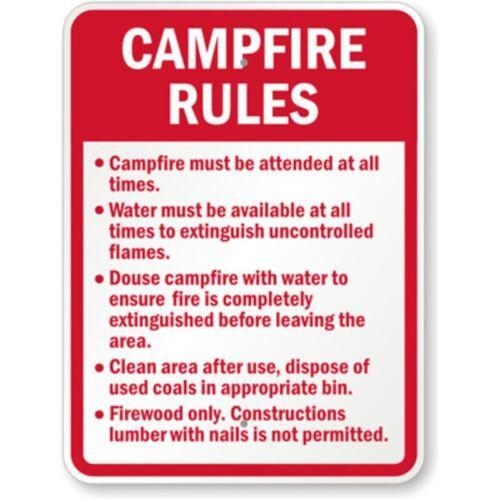 Campfire Rules Aluminum Weatherproof Sign pAluminum 20x30cm(7.8x11.8inch)
Campfire Rules Aluminum Weatherproof Sign pAluminum 20x30cm(7.8x11.8inch)