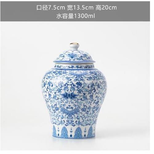 European Style Colored Ceramic Tea Caddy Large Sealed Candy Jar Tabletop Flower Vase Household Coffee Beans and Nuts Storage Box
European Style Colored Ceramic Tea Caddy Large Sealed Candy Jar Tabletop Flower Vase Household Coffee Beans and Nuts Storage Box