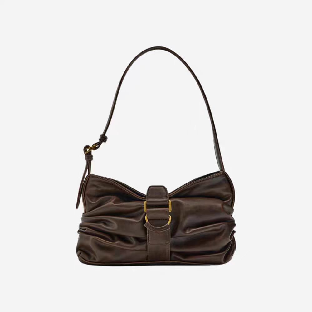 Fashion Ruched Shoulder Bag Soft PU Leather Woman Designer Handbags Armpit Bags for Woman Square Phone Purses 15x25x6cm
Fashion Ruched Shoulder Bag Soft PU Leather Woman Designer Handbags Armpit Bags for Woman Square Phone Purses 15x25x6cm