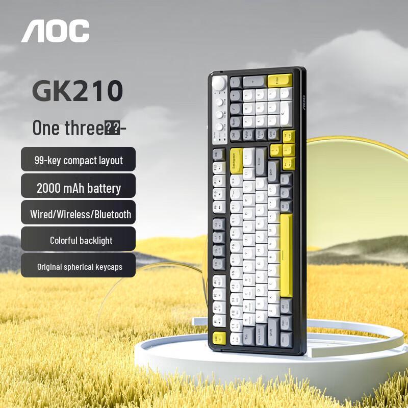AOC GK210 Tri-Mode Mechanical Keyboard
AOC GK210 Tri-Mode Mechanical Keyboard