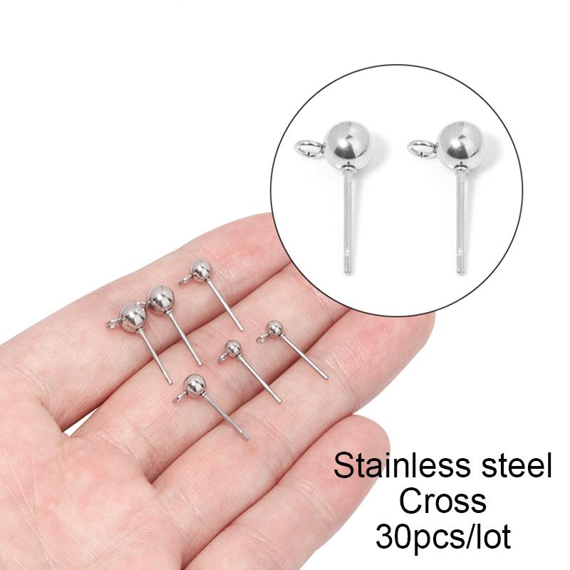 30-50pcs 3 4 5mm Ball beads Stud Earring Pin Findings Basic Pins Stoppers Connector For DIY Jewelry Making Accessories Supplies 3mm
30-50pcs 3 4 5mm Ball beads Stud Earring Pin Findings Basic Pins Stoppers Connector For DIY Jewelry Making Accessories Supplies 3mm