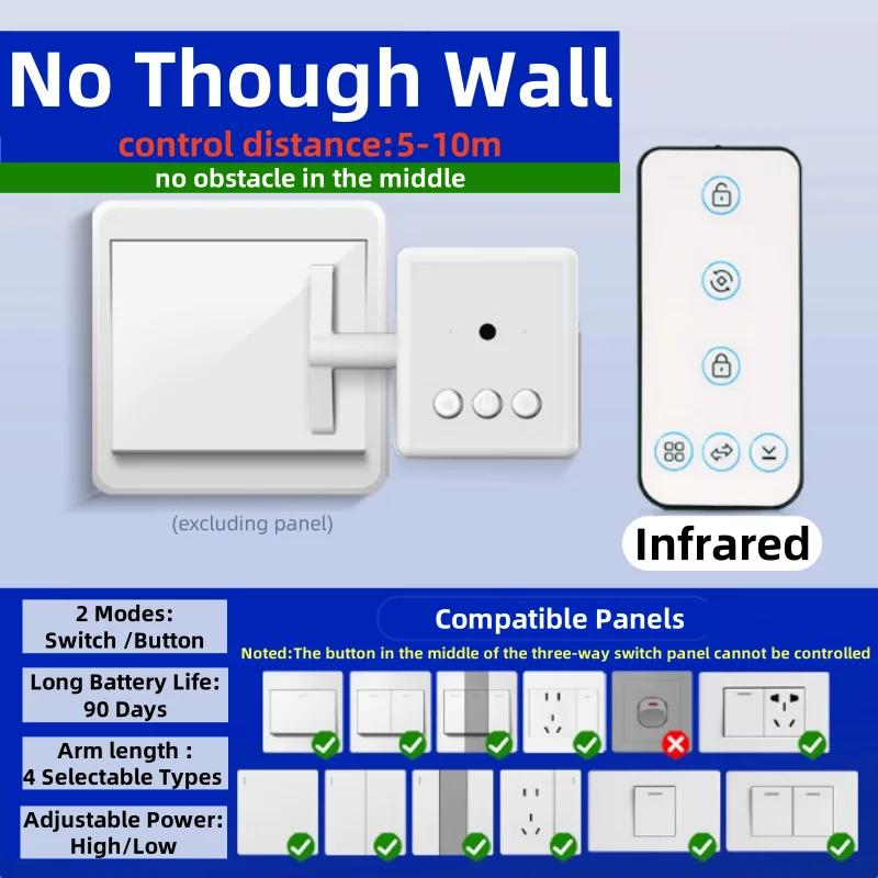 Wireless Control Light Switch Off Tool Automatic Button Pusher Intelligent USB Rechargeable Lazy Remote Control Switch
Wireless Control Light Switch Off Tool Automatic Button Pusher Intelligent USB Rechargeable Lazy Remote Control Switch