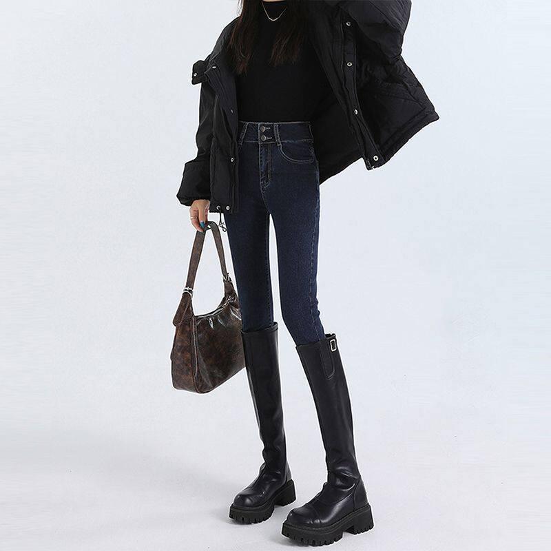 Shanpu Women s High-Waisted Black Skinny Jeans - 2025 Slimming Pencil Pants for Spring/Autumn 31 (Suggested 130-140 kg)
Shanpu Women s High-Waisted Black Skinny Jeans - 2025 Slimming Pencil Pants for Spring/Autumn 31 (Suggested 130-140 kg)