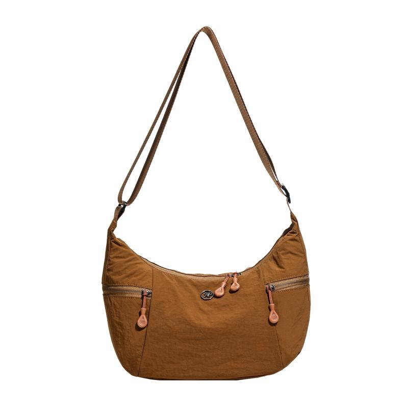 Новая повседневная сумка-пельмень женская большой вместимости многофункциональная на плечо круассан легкая дорожная спортивная сумка-мессенджер оранжевый