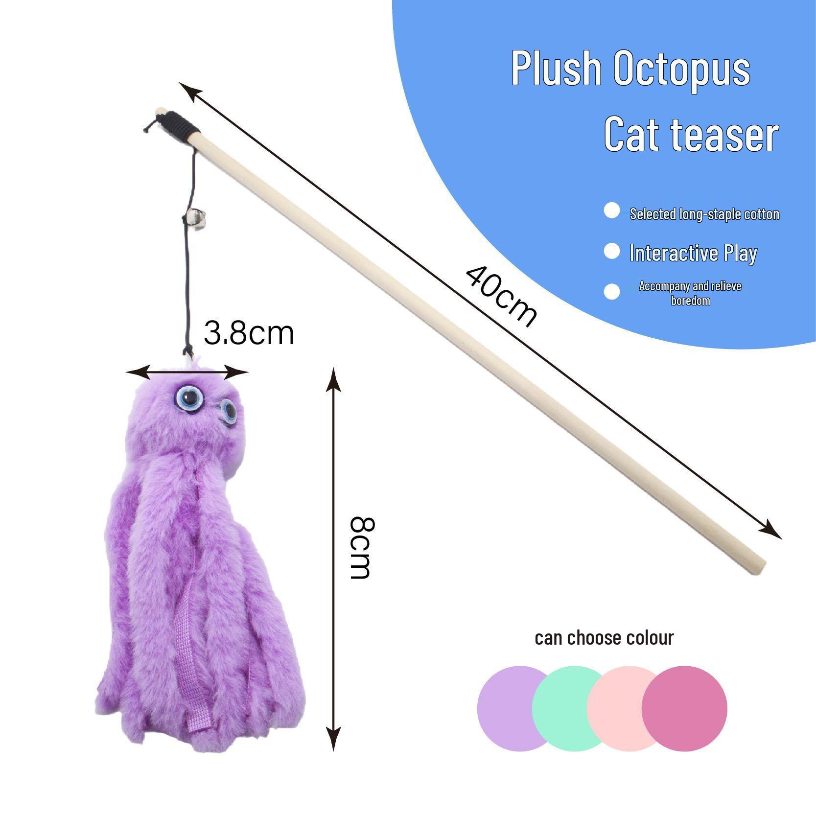Cat Teaser Feather Wand with Bell and Replaceable Head OPP Packaging фиолетовый
Cat Teaser Feather Wand with Bell and Replaceable Head OPP Packaging фиолетовый