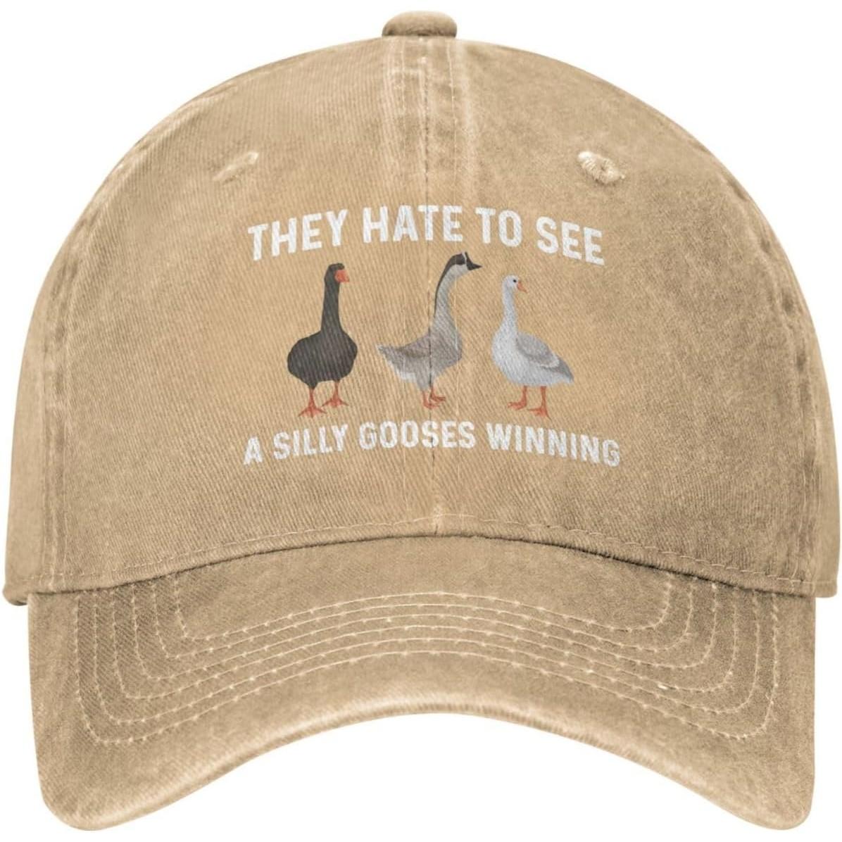 They Hate to See a Silly Geese Winning Baseball Cap Distressed Cotton Adjustable Dad Hat Casual Can Be Adjusted
They Hate to See a Silly Geese Winning Baseball Cap Distressed Cotton Adjustable Dad Hat Casual Can Be Adjusted