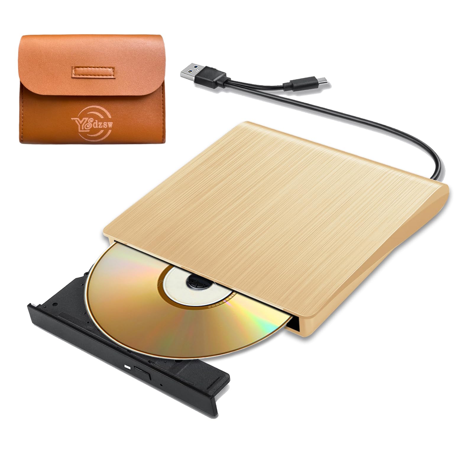CD DVD External Compatible with Storage Bag For Both Reading and External Drive Drive, USB3.0 Type-C Win/Mac/Linux, Included, CD/DVD Writing, Thin, золотий
CD DVD External Compatible with Storage Bag For Both Reading and External Drive Drive, USB3.0 Type-C Win/Mac/Linux, Included, CD/DVD Writing, Thin, золотий