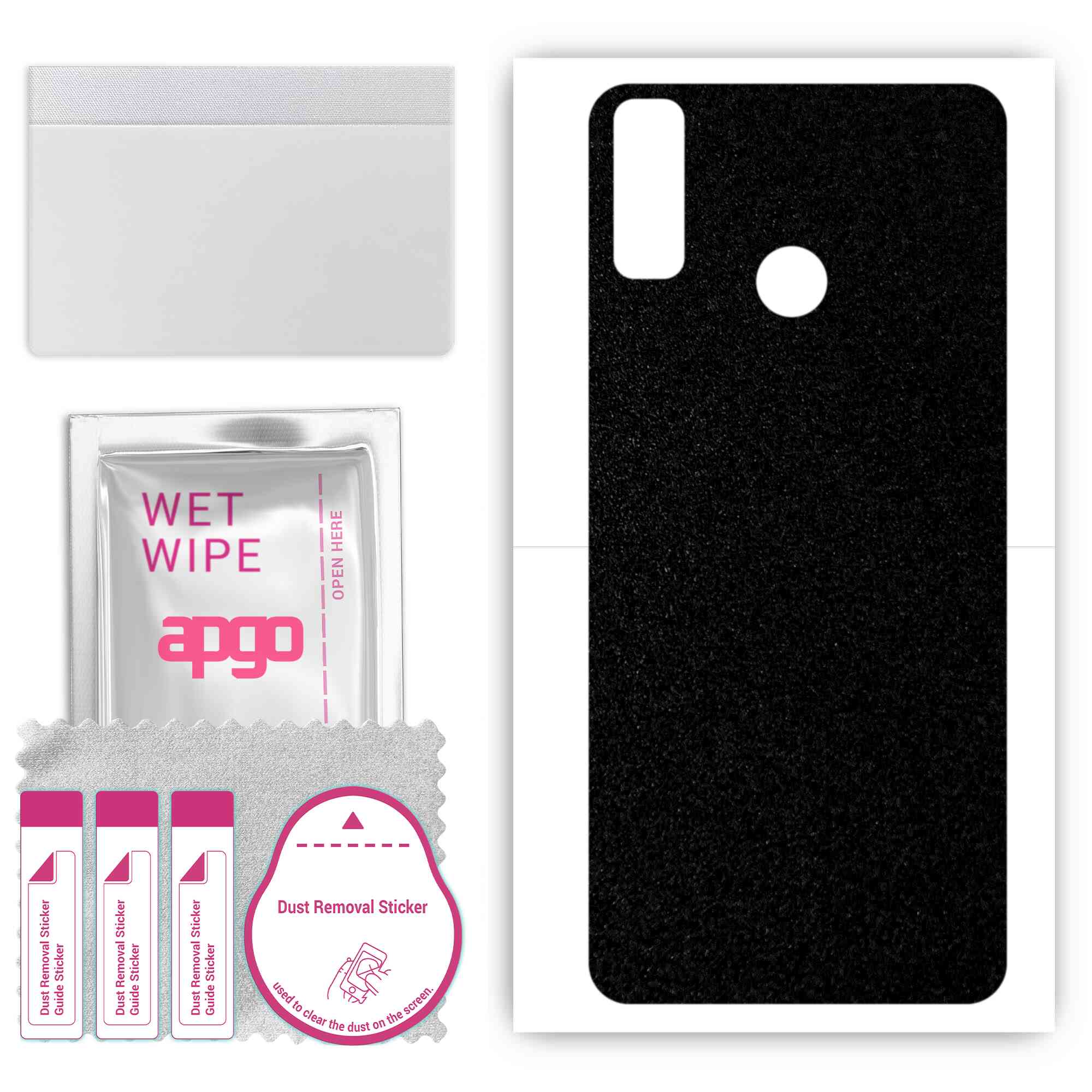 apgo Protective Skin Sticker for the back compatible with Huawei Y8s, Wrap Film, Foil, Vinyl - Pattern Matte Black
apgo Protective Skin Sticker for the back compatible with Huawei Y8s, Wrap Film, Foil, Vinyl - Pattern Matte Black