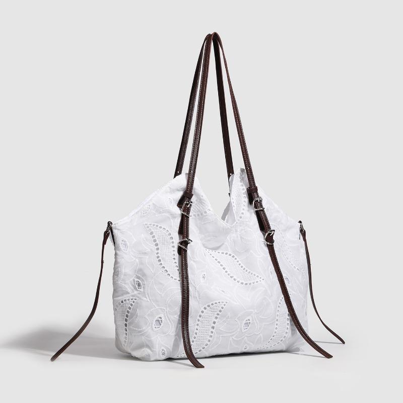 Модная сумка-тоут большой вместимости на одно плечо для ручной переноски, свежая и легкая сумка для поездок на работу, большая сумка белый