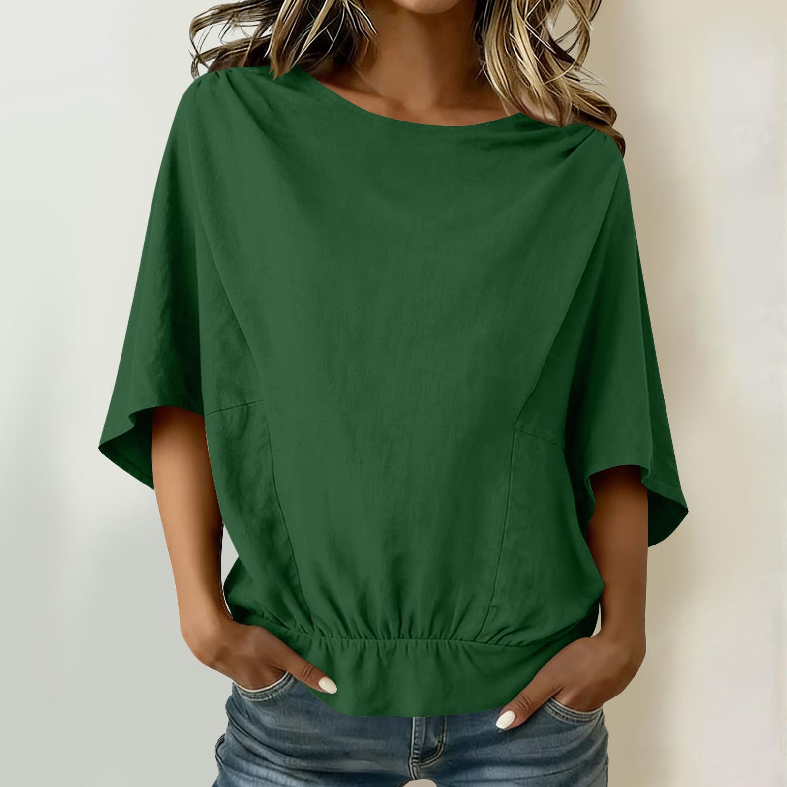 Womens Loose Fit Sleeve Blouse Lightweight Crew Neck Pullover Casual Top for Daily Wear Comfortable Design XXL
Womens Loose Fit Sleeve Blouse Lightweight Crew Neck Pullover Casual Top for Daily Wear Comfortable Design XXL