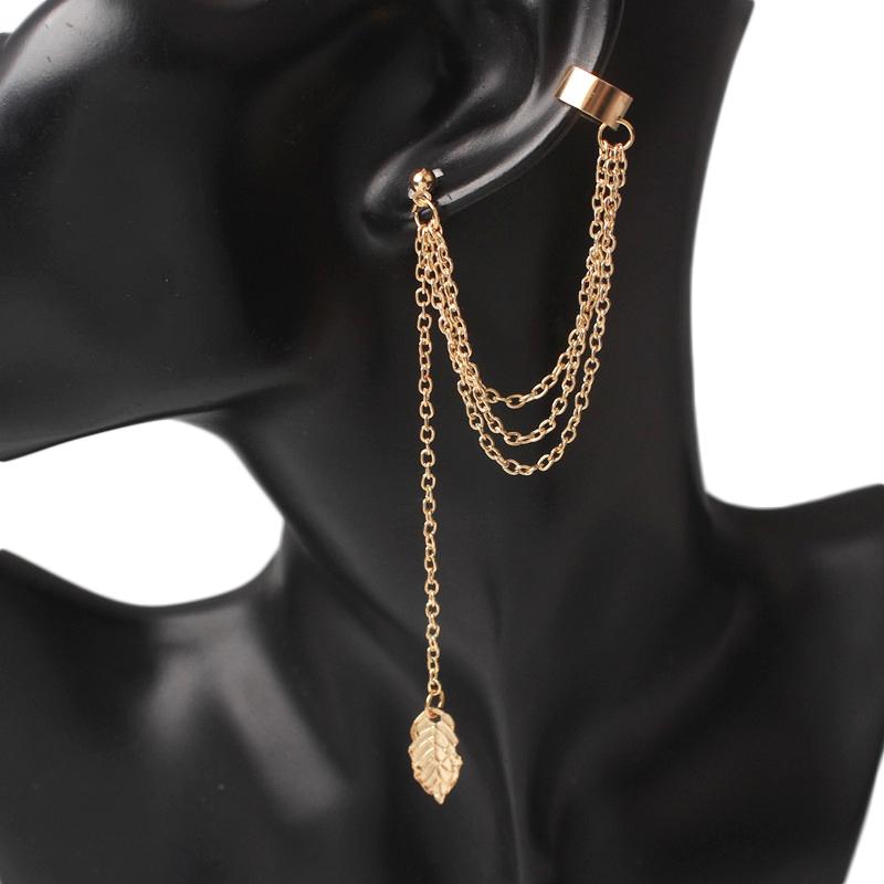 New Fashion Leaf Ear Cuff for Women Personality Punk Gold Color Leaves Pendants Female Clip Earrings Brincos boucle d oreille
New Fashion Leaf Ear Cuff for Women Personality Punk Gold Color Leaves Pendants Female Clip Earrings Brincos boucle d oreille