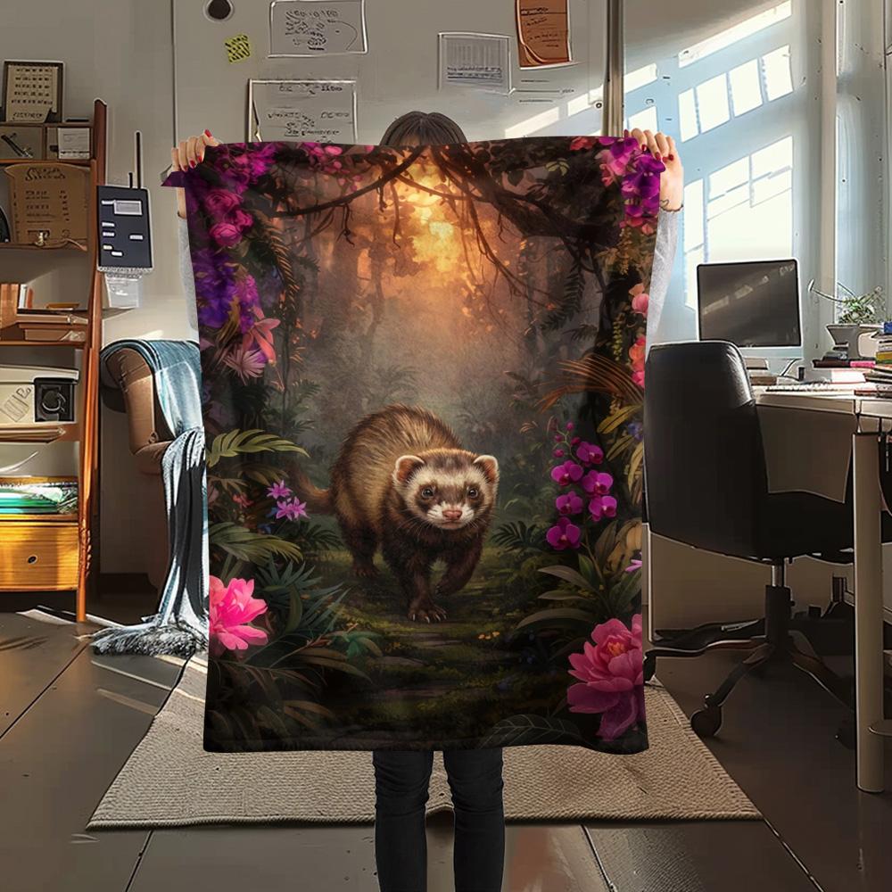 1PC Vintage Floral Art Print FlAannel Blanket, High quality Comfortable for All Seasons, Home Decor, Warmth and Comfort 80cm x 120cm
1PC Vintage Floral Art Print FlAannel Blanket, High quality Comfortable for All Seasons, Home Decor, Warmth and Comfort 80cm x 120cm